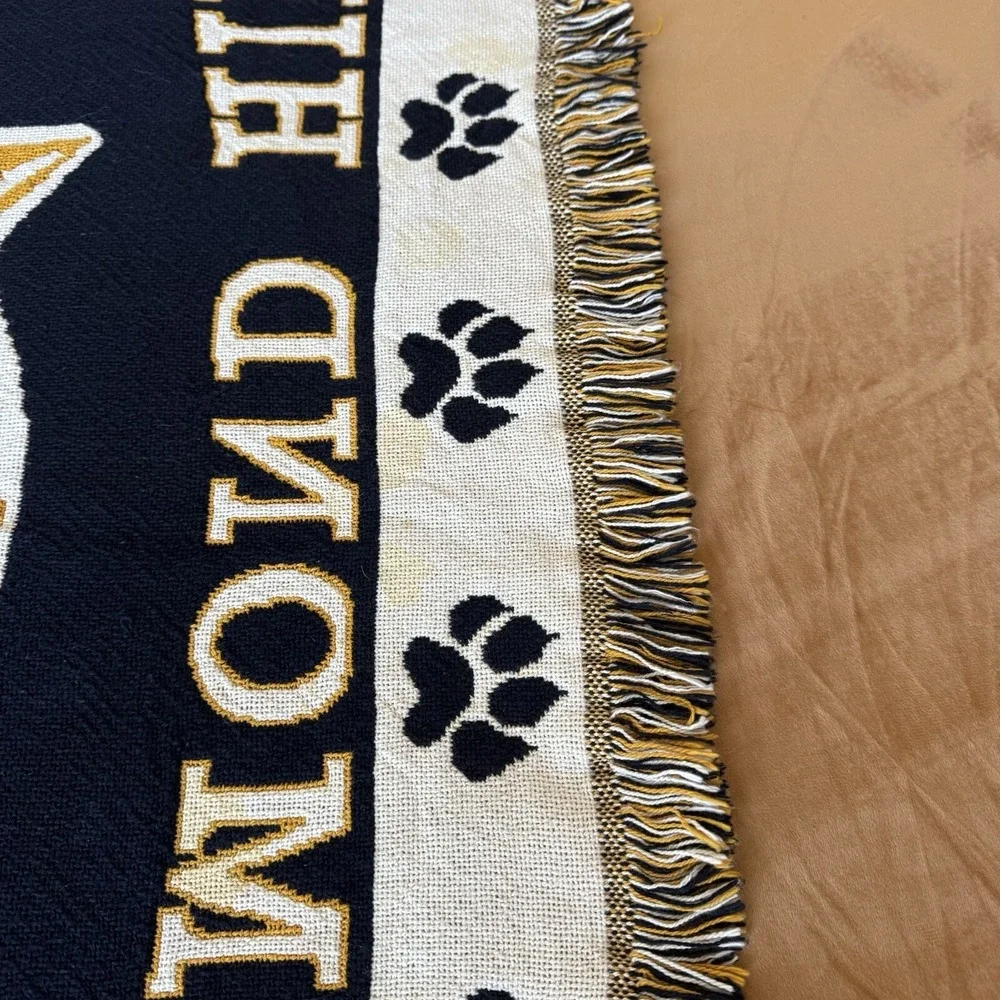 Richmond Hill Wildcats Throw‎ Blanket Tapestry 38 x 50 High School Football